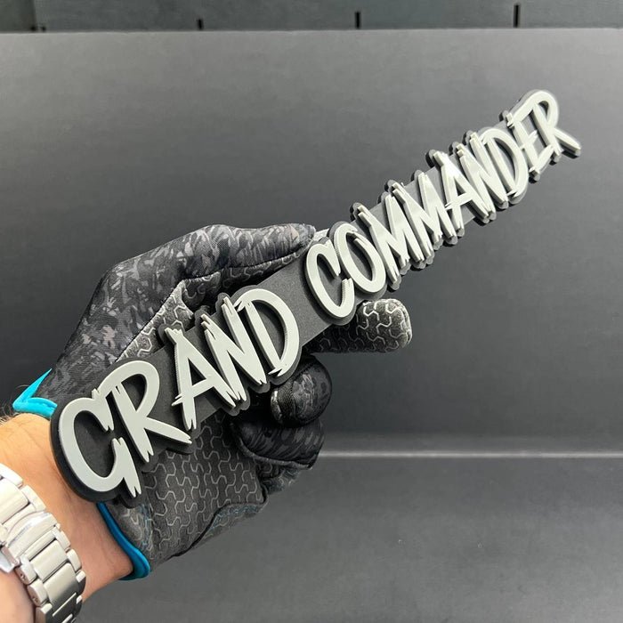 1PC GRAND COMMANDER 3D Emblem – Multicolor Acrylic Tailgate & Fender Badge