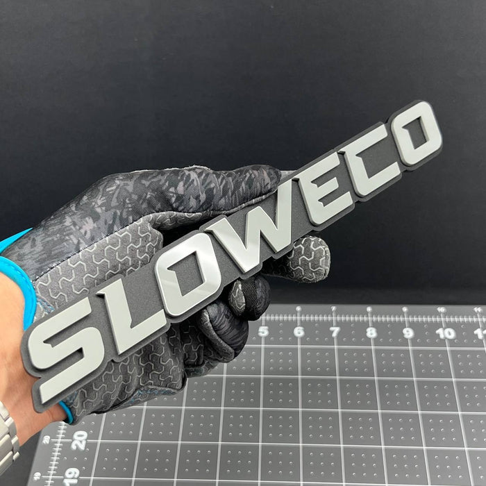 1PC SLOWECO Emblem – 3D Acrylic Tailgate Badge Decal for Car, Truck, SUV