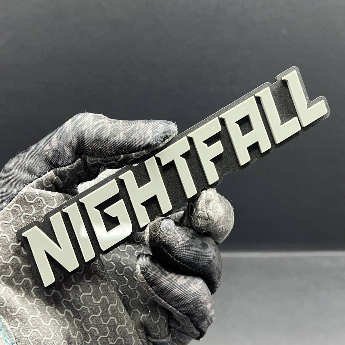 1PCS NIGHTFALL Emblem – Custom 3D Multicolor Acrylic Car Exterior Badge