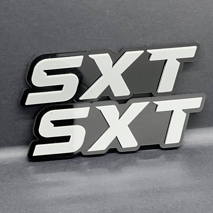 Multicolor Emblems SXT – SXT Side Fender Badges (Set of 2) for SXT Emblem