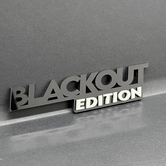 1x BLACKOUT Black Edition Emblem 3D Multicolor Badge 3D Sticker Decal Multicolor