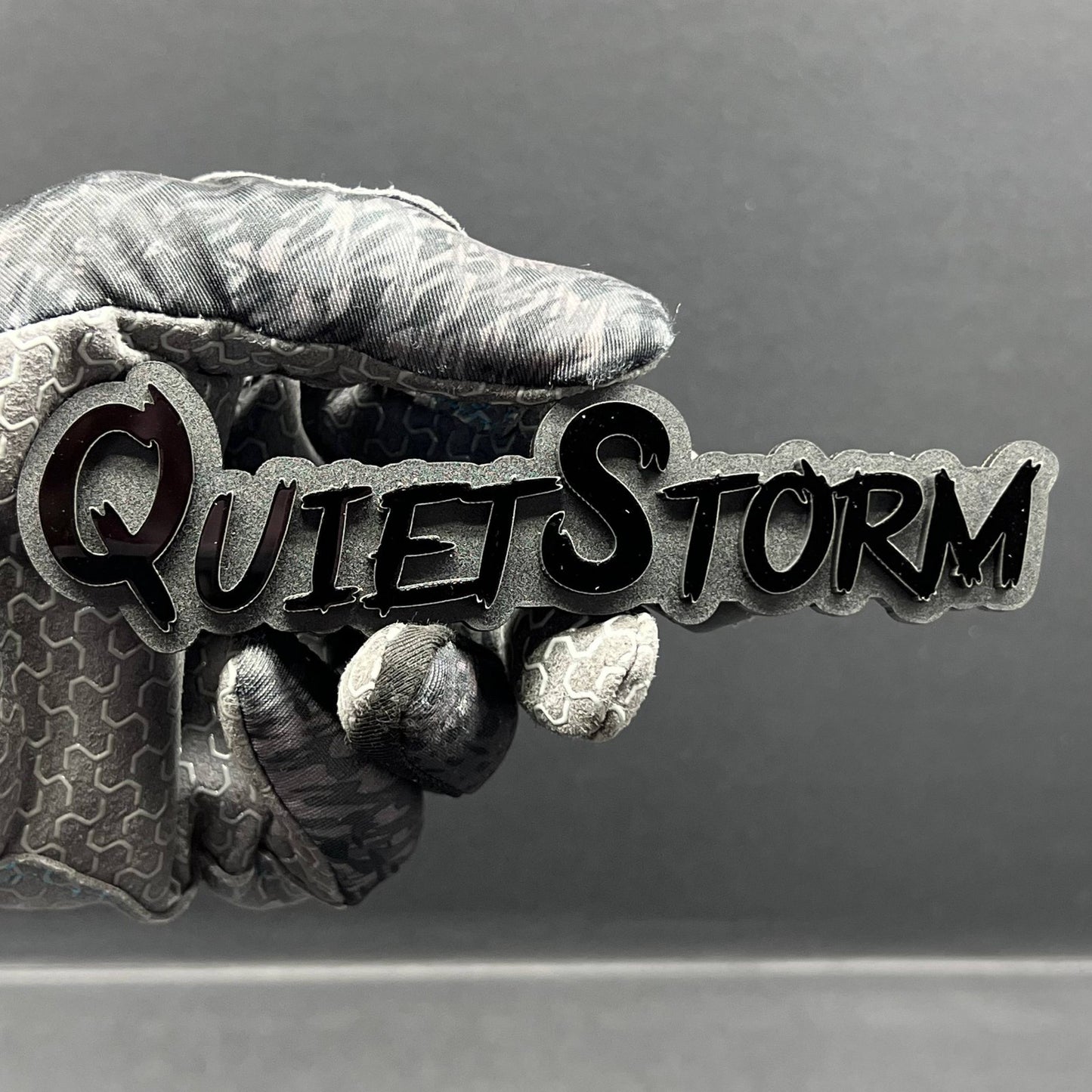 1x Quiet Storm Multicolor 3D Car Badge Easy Install Acrylic Fender & Trunk Decal