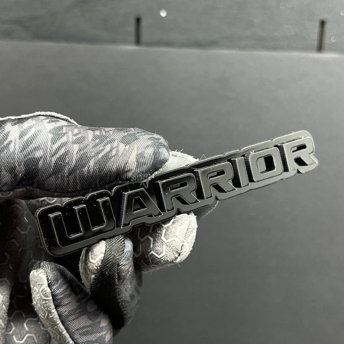 1PC Warrior Logo Emblem Custom Acrylic 3D Car Badge Decal for SUV Truck, Fender