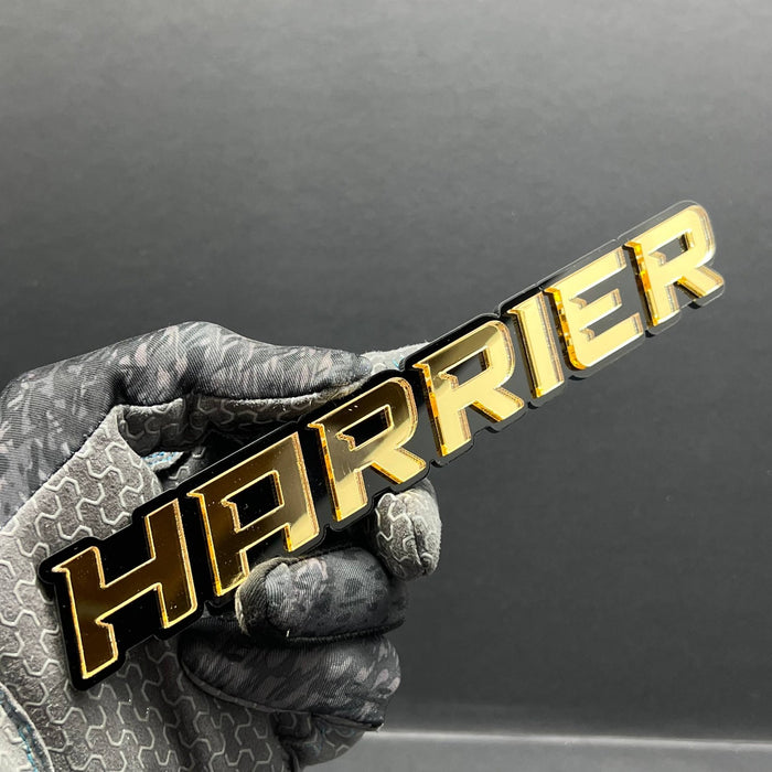 1pcs HARRIER Multicolor 3D Car Emblem – Durable Acrylic Badge for Vehicles