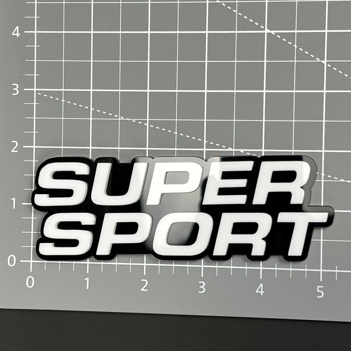1PC SUPER SPORT 3D Badge – Acrylic Fender Tailgate Car Truck Sticker Decal