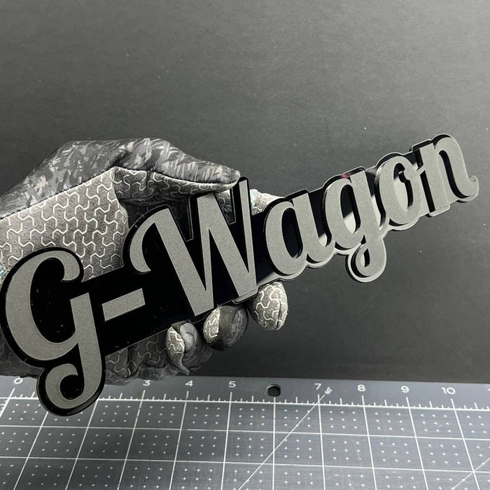 1X G-Wagon Black Emblem 3D Mercedes G-Class Badge for Rear, Fender, or Tailgate