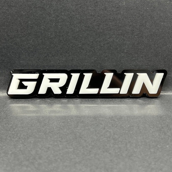 1PC GRILLIN Badge – 3D Multicolor Acrylic Car Truck SUV Fender & Tailgate Emblem