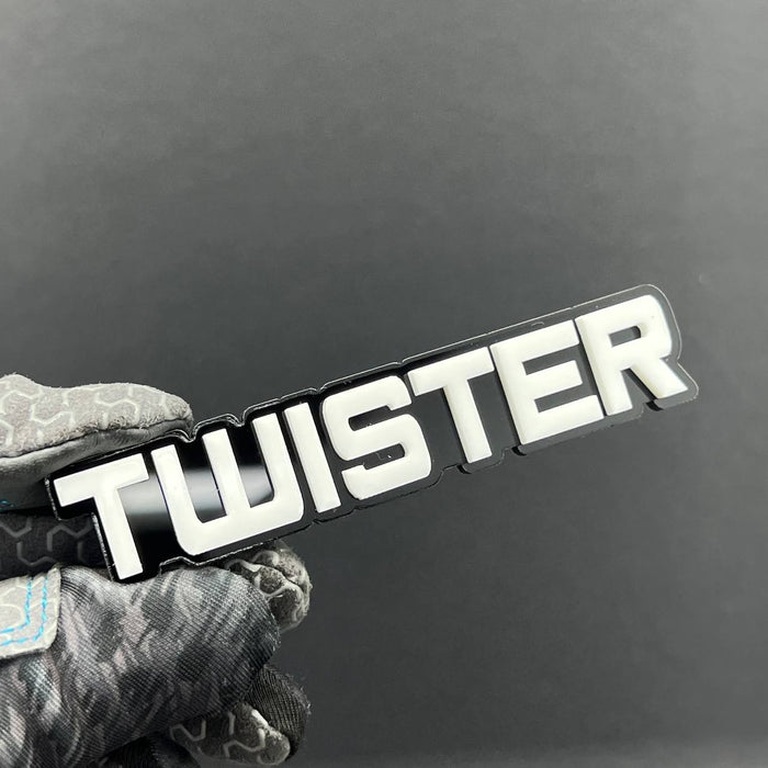 1x TWISTER 3D Acrylic Emblem – Custom Multicolor Car, Truck & SUV Exterior Badge