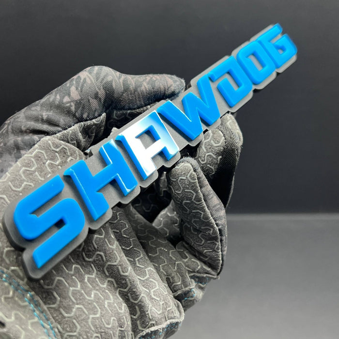 1PCS SHAWDOG Emblem – Durable 3D Multicolor Acrylic Car & SUV Fender Badge