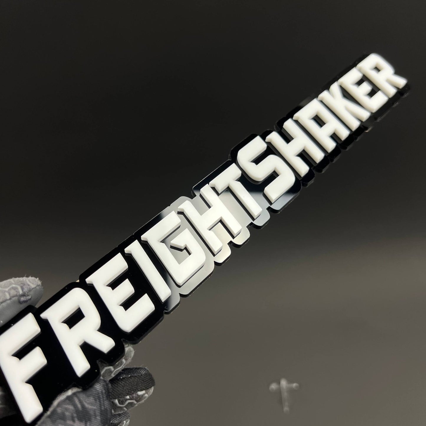 1PC FREIGHTSHAKER 3D Acrylic Badge – Car Truck Fender Tailgate Trunk Sticker