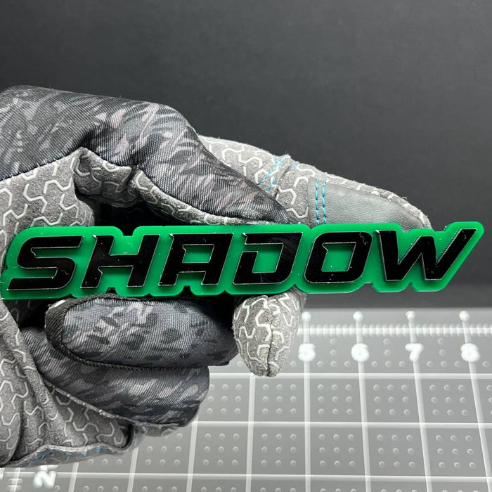 1PC SHADOW Emblem – 3D Acrylic Tailgate Badge Decal for Car, Truck, SUV
