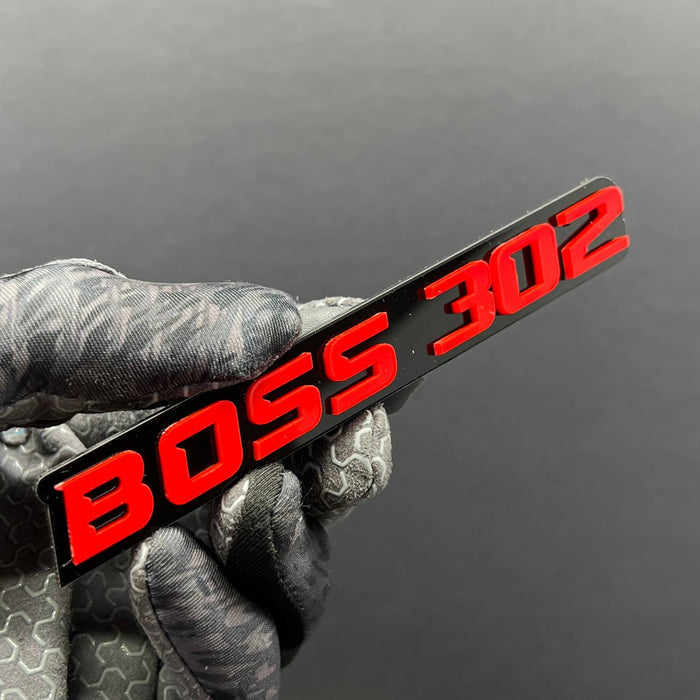 2PCS BOSS 302 Emblems – Durable 3D Multicolor Fender & Tailgate Badges