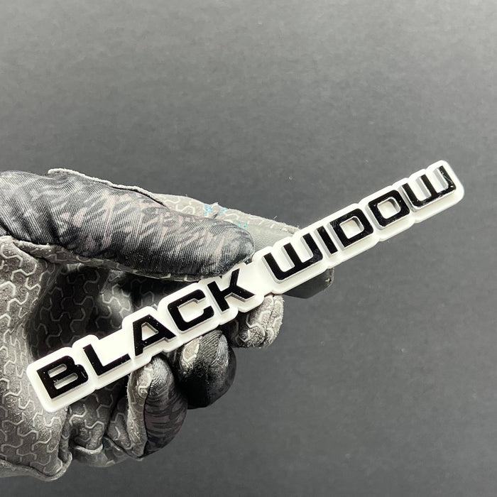 1PC Black Widow Emblem – Durable 3D Acrylic Multicolor Car & SUV Badge