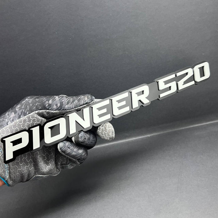 1PC PIONEER 520 Emblem – 3D Acrylic Fender or Tailgate Badge for Car