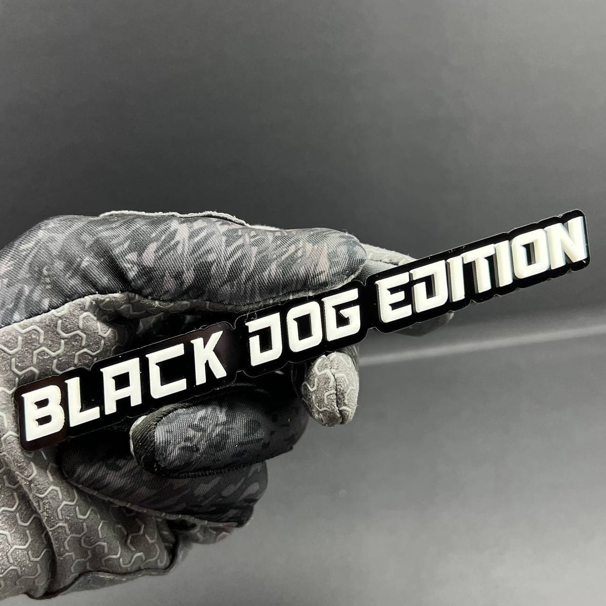 1PC BLACK DOG EDITION Emblem Multicolor Custom Badge Sticker for Car SUV TRUCK