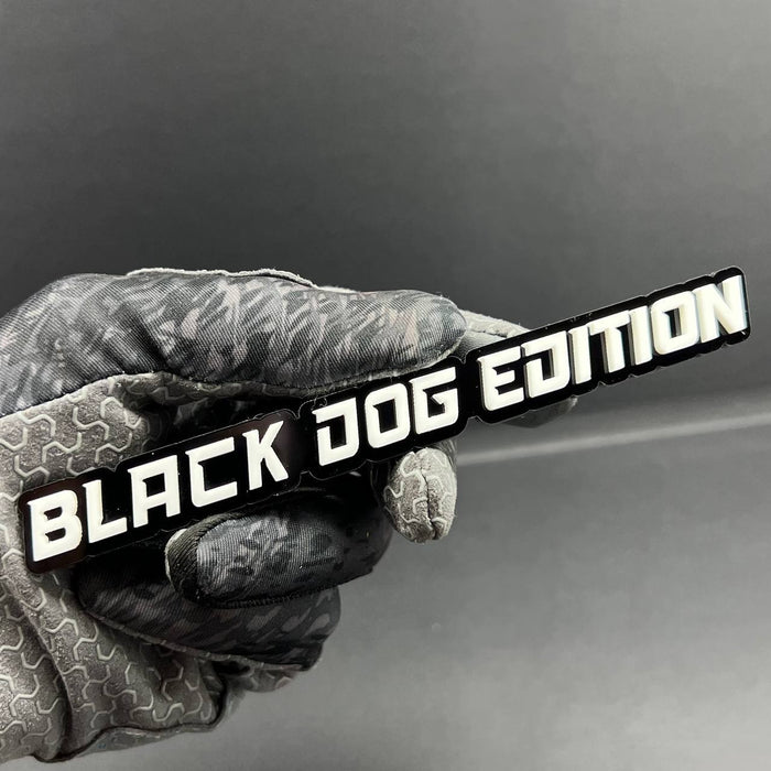 1PC BLACK DOG EDITION Emblem Multicolor Custom Badge Sticker for Car SUV TRUCK