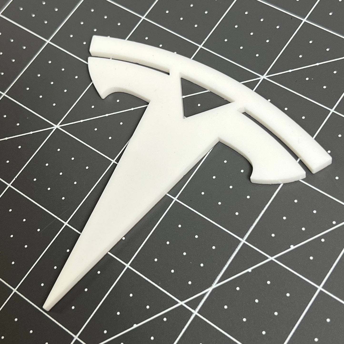 2PCS Tesla Emblems – Custom 3D Multicolor Acrylic Fender & Trunk Badges
