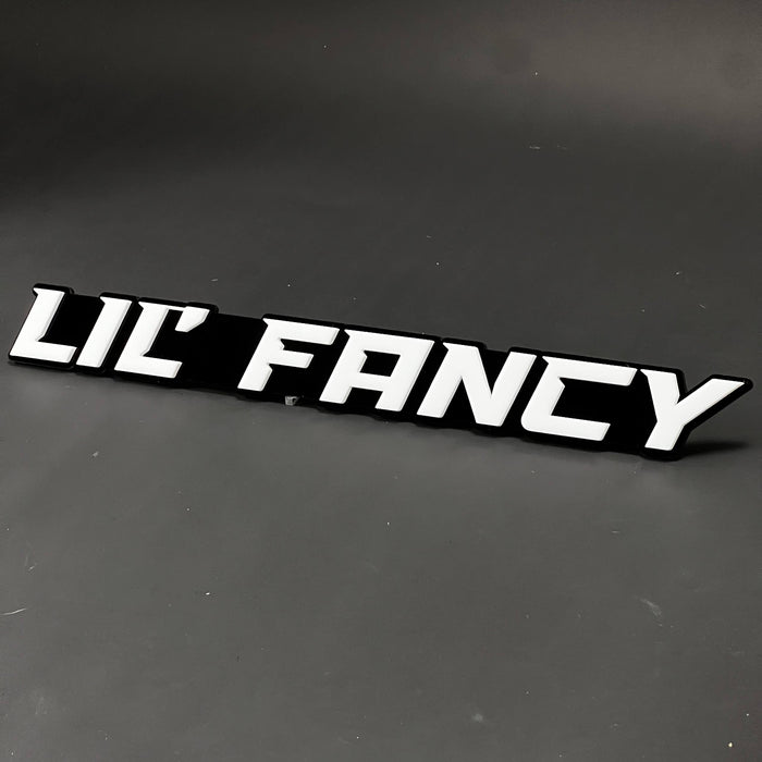 1PC LIL' FANCY 3D Acrylic Badge - Car Truck Emblem Fender Tailgate Trunk Sticker