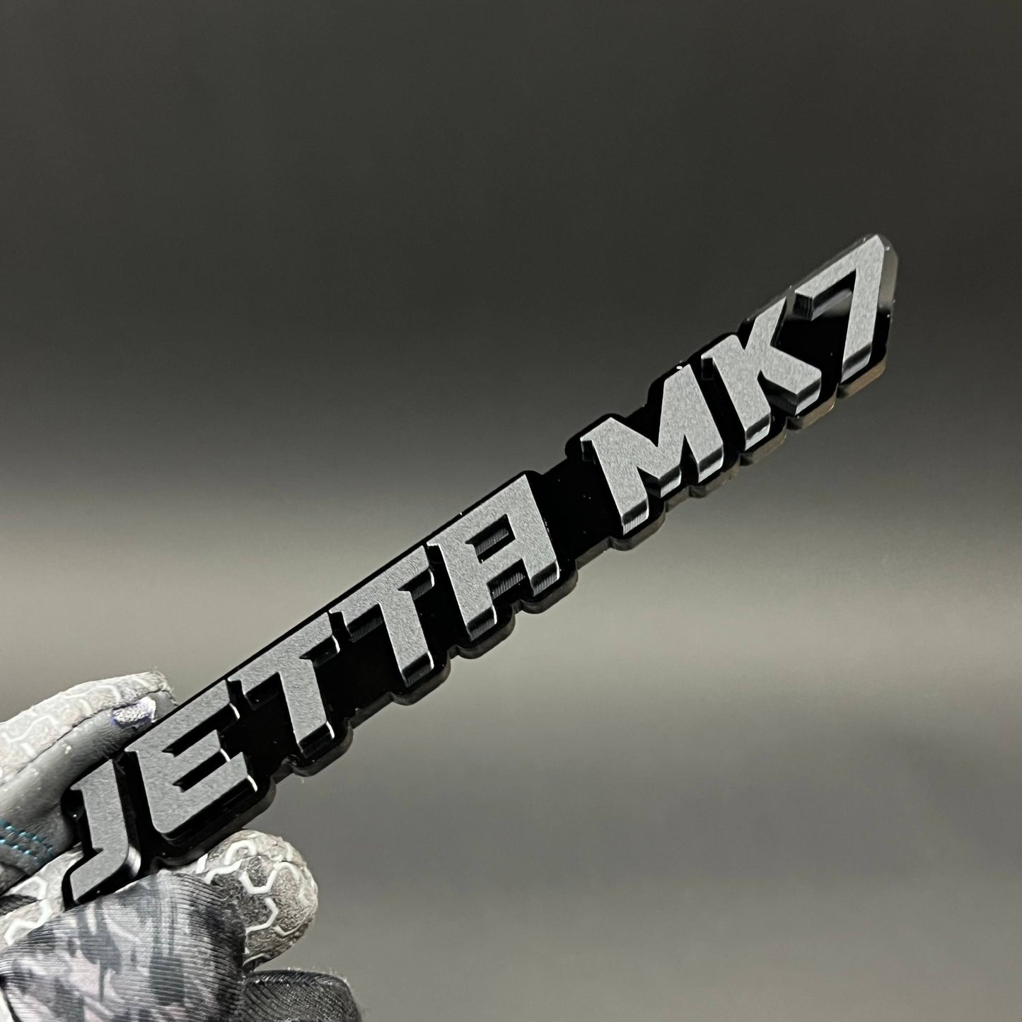 1PC JETTA MK7 3D Acrylic Badge - Car Truck Emblem Fender Tailgate Trunk Sticker