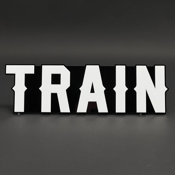 1PC TRAIN 3D Acrylic Badge - Car Truck Emblem Fender Tailgate Trunk Sticker