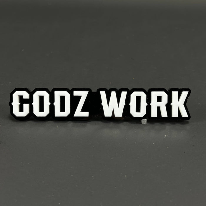 1PC GODZ WORK 3D Acrylic Badge - Car Truck Emblem Fender Tailgate Trunk Sticker