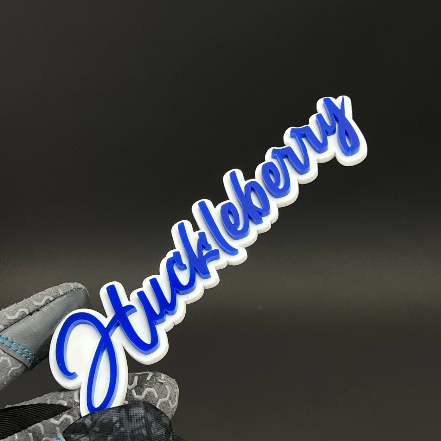1PC Huckleberry 3D Acrylic Badge - Car Truck Emblem Fender Sticker
