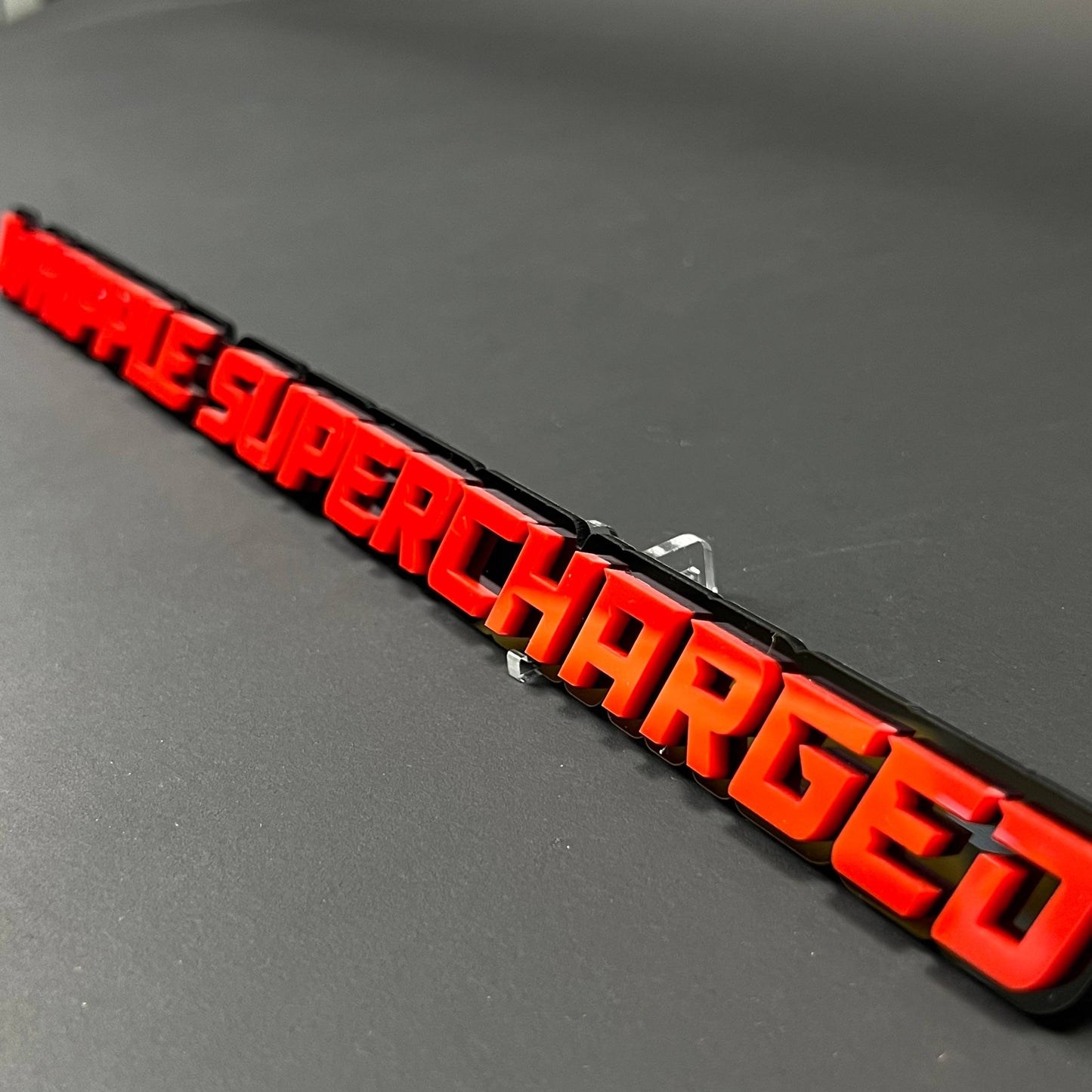 1PC WHIPPLE SUPERCHARGED 3D Acrylic Badge - Car Truck Emblem Fender Sticker