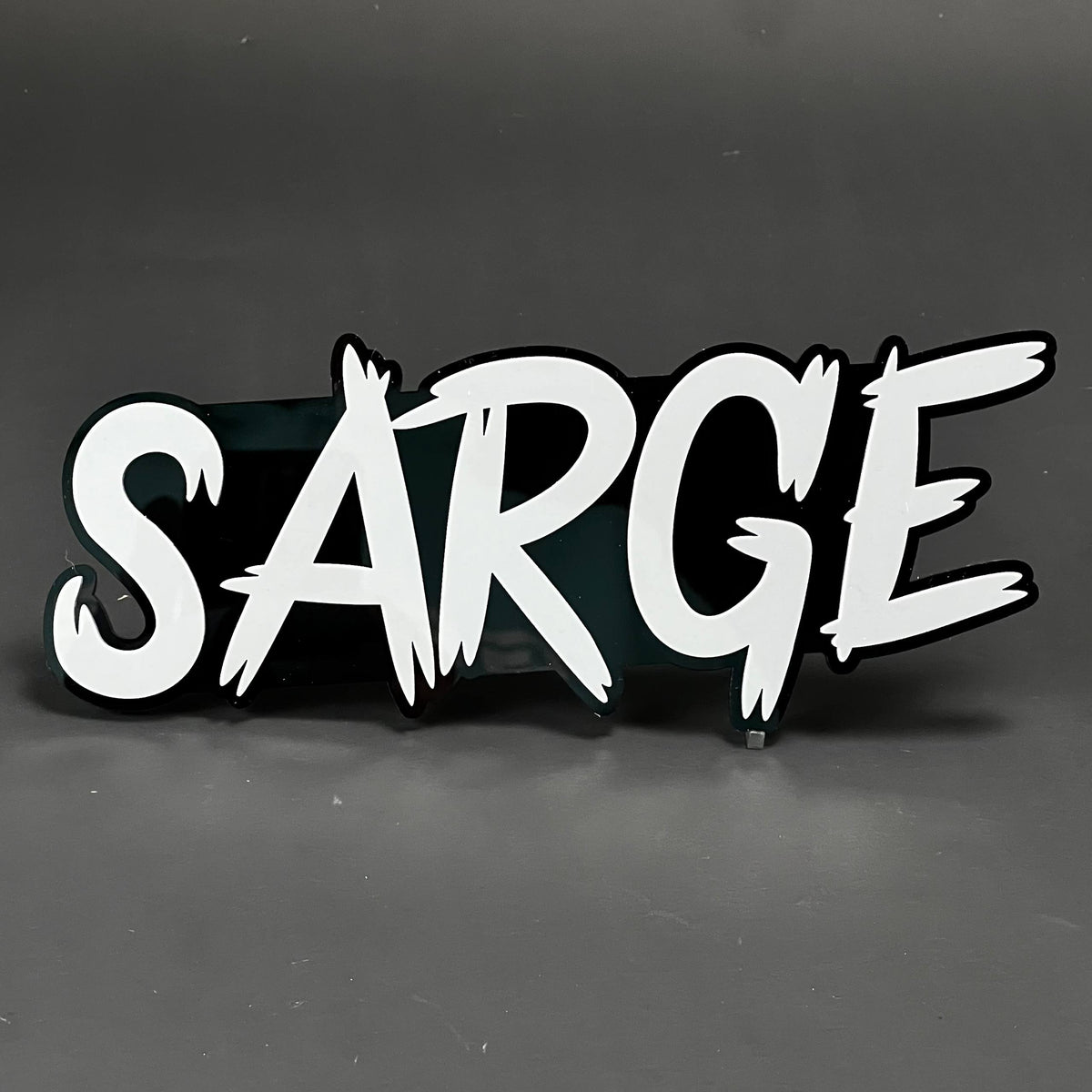 1PC SARGE 3D Acrylic Badge - Car Truck Emblem Fender Tailgate Trunk Sticker