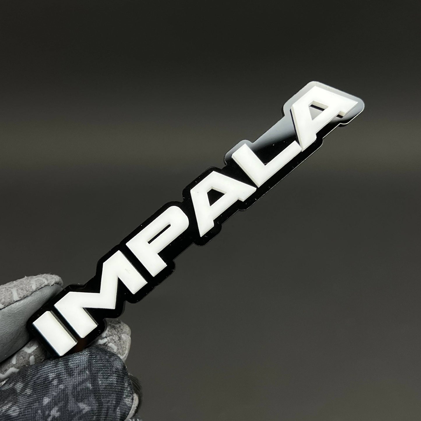 1PC IMPALA 3D Acrylic Badge - Car Truck Emblem Fender Tailgate Trunk Sticker