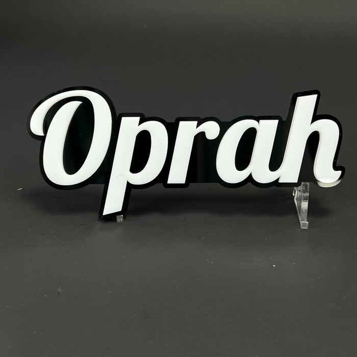 1PC Oprah 3D Acrylic Badge - Car Truck Emblem Fender Tailgate Trunk Sticker