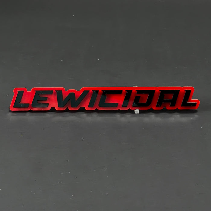1PC LEWICIDAL 3D Acrylic Badge - Car Truck Emblem Fender Tailgate Trunk Sticker