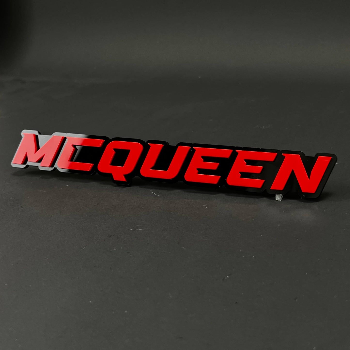 1PC MCQUEEN 3D Acrylic Badge - Car Truck Emblem Fender Tailgate Trunk Sticker