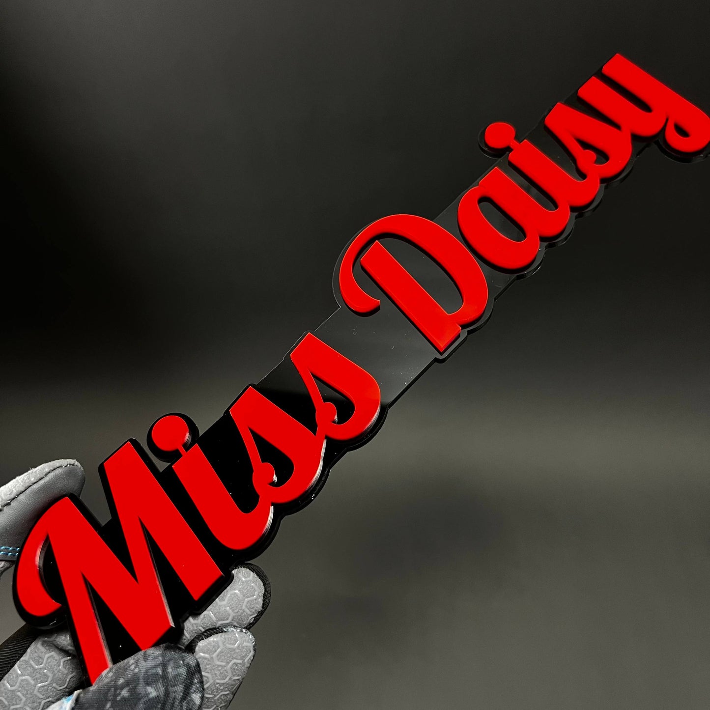 1PC Miss Daisy 3D Acrylic Badge - Car Truck Emblem Fender Tailgate Trunk Sticker