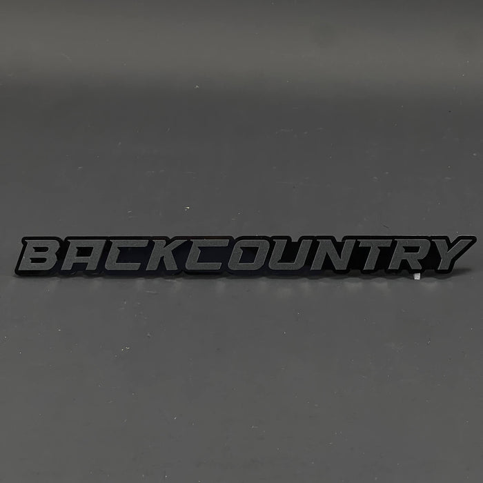 1PC BACKCOUNTRY 3D Acrylic Badge - Car Truck Emblem Fender Sticker