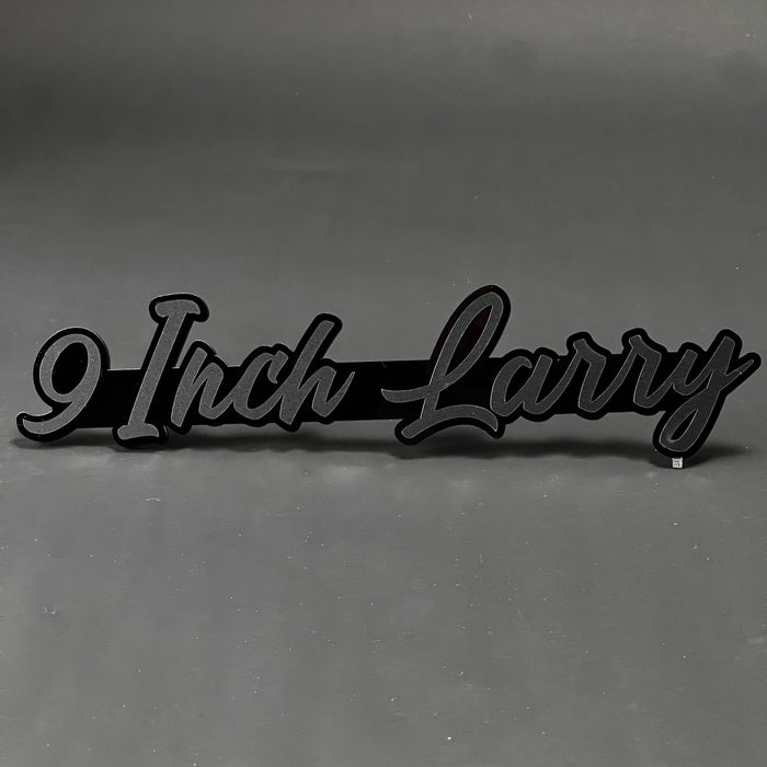 1PC 9 Inch Larry 3D Acrylic Badge - Car Truck Emblem Fender Sticker