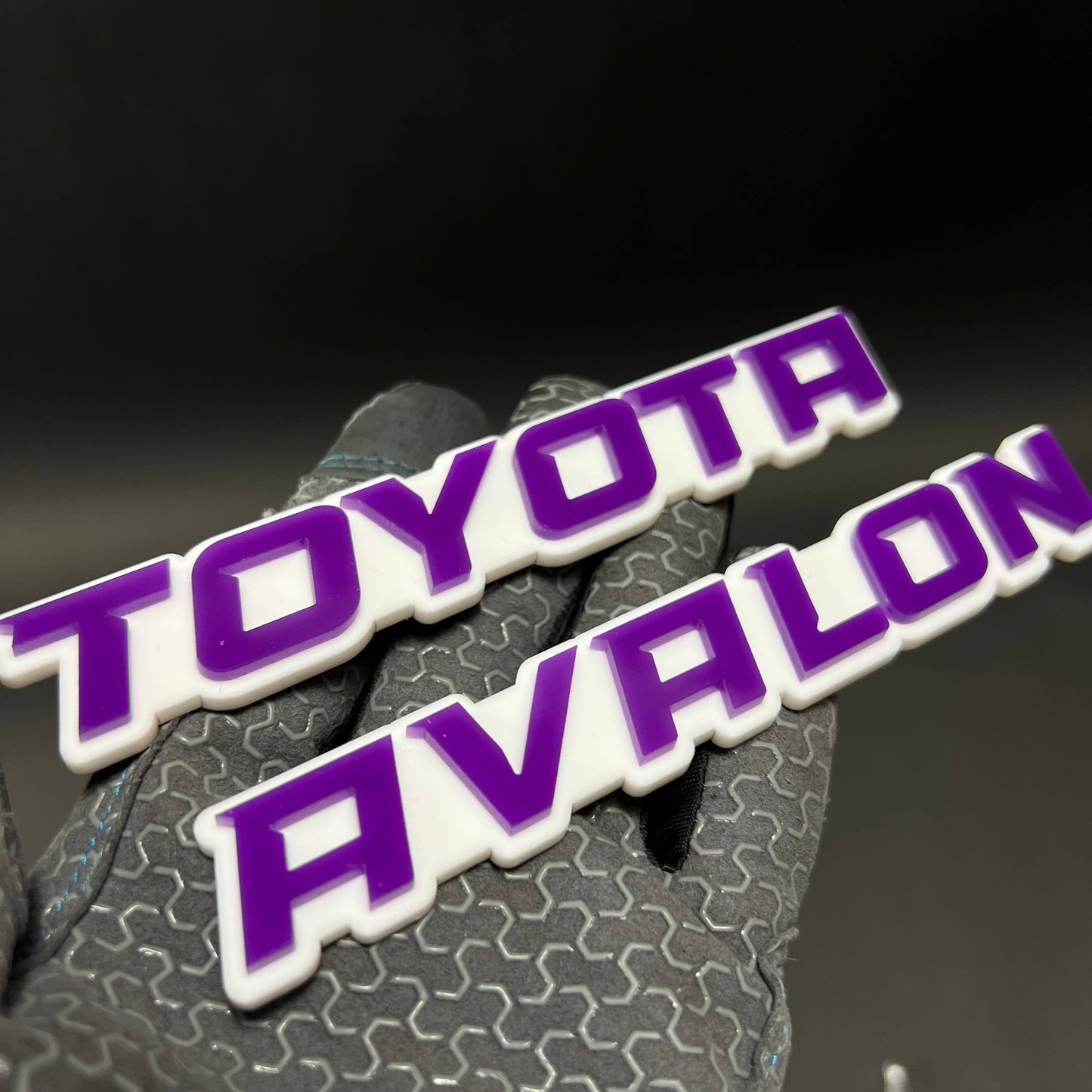 1PC TOYOTA AVALON 3D Acrylic Badge - Car Truck Emblem Fender Sticker