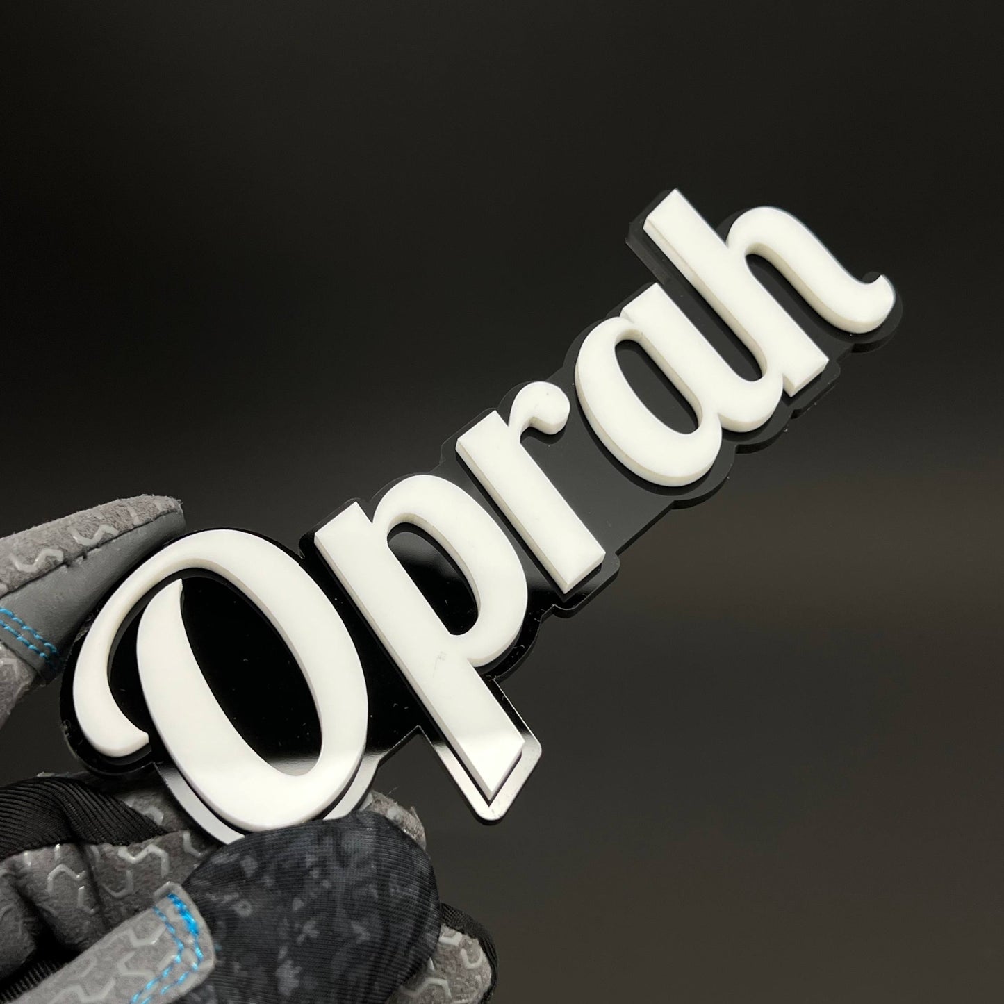 1PC Oprah 3D Acrylic Badge - Car Truck Emblem Fender Tailgate Trunk Sticker