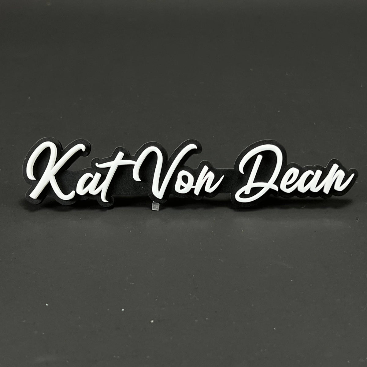 1PC Kat Von Dean 3D Acrylic Badge - Car Truck Emblem Fender Sticker