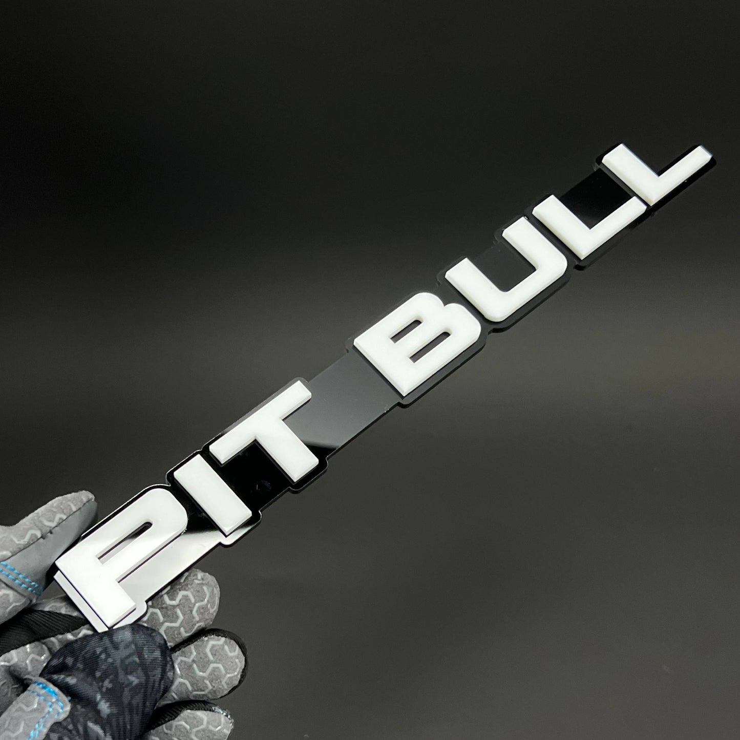 1PC PIT BULL 3D Acrylic Badge - Car Truck Emblem Fender Tailgate Trunk Sticker