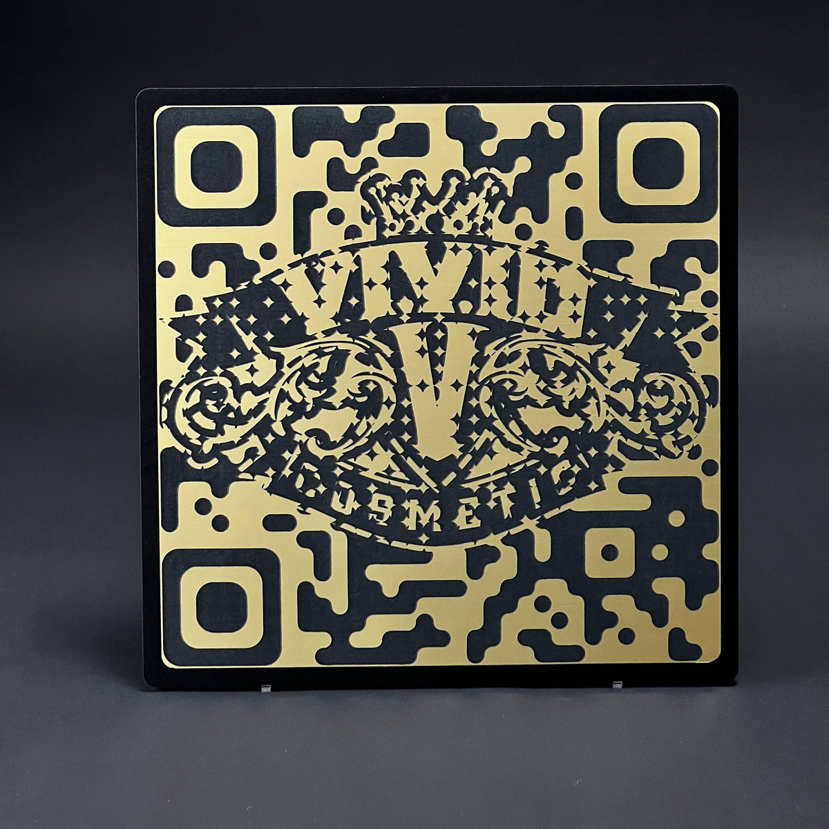 1PC VIVID COSMETICS QR 3D Acrylic Badge - Car Truck Emblem Fender Sticker