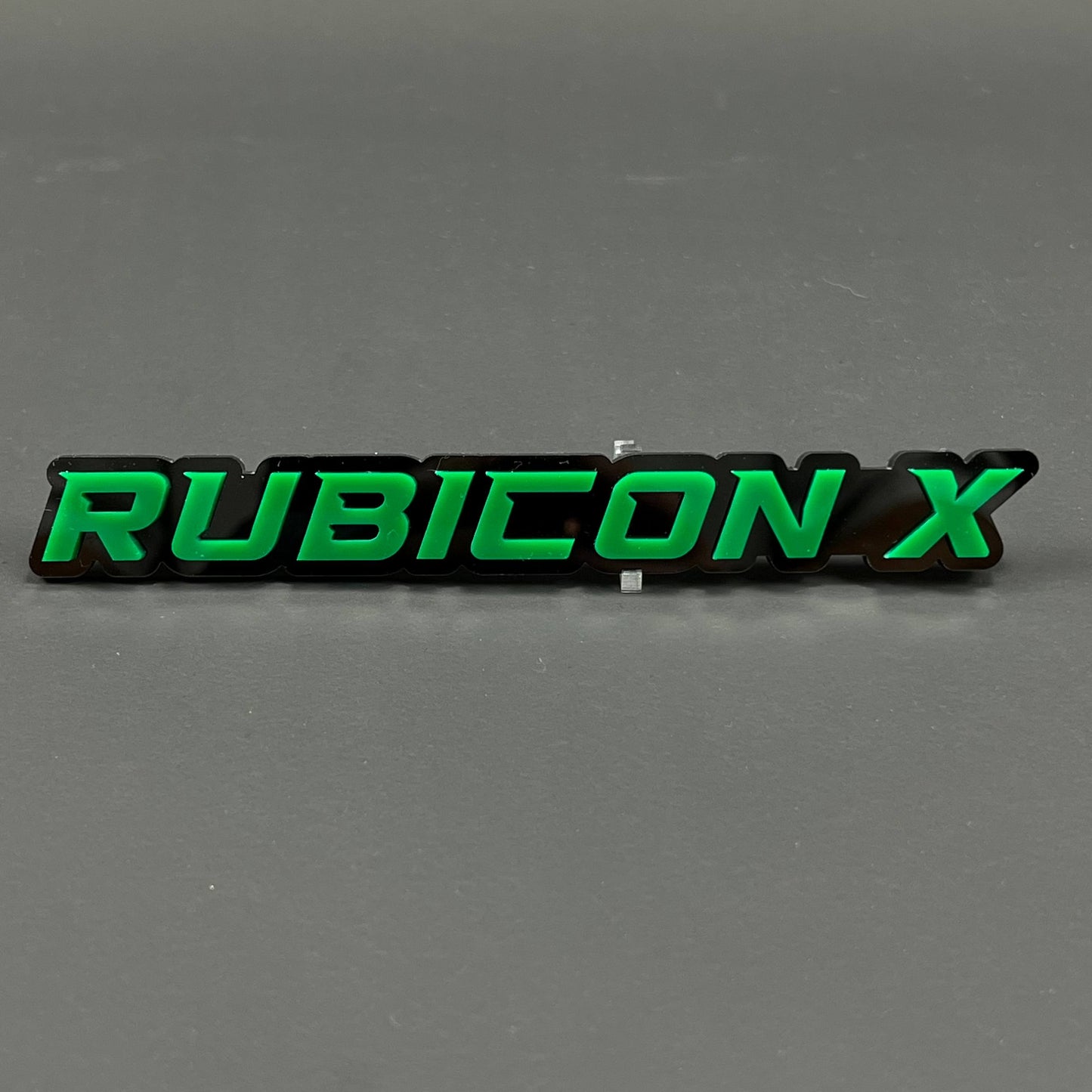 1PC RUBICON X 3D Acrylic Badge - Car Truck Emblem Fender Tailgate Trunk Sticker