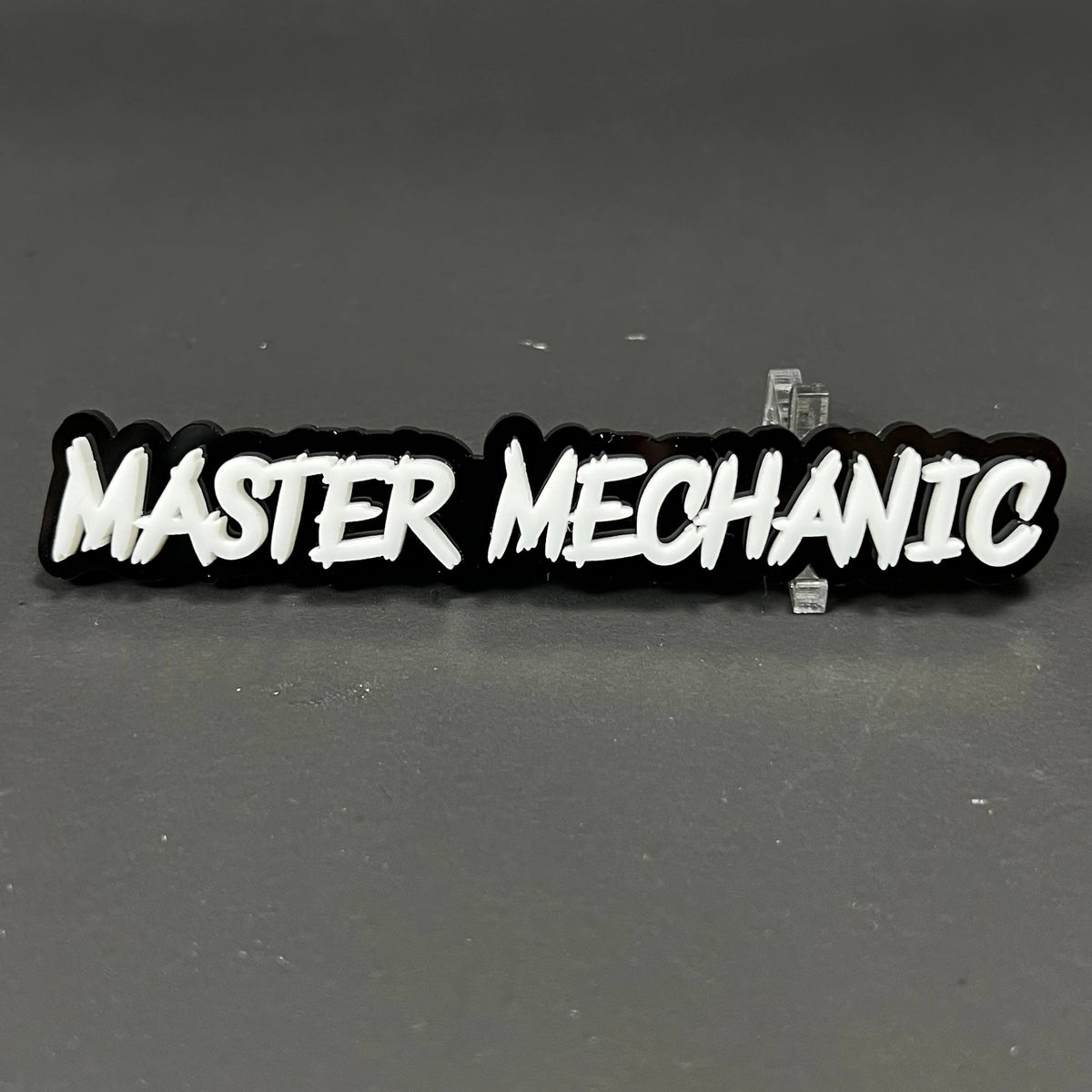 1PC MASTER MECHANIC 3D Acrylic Badge - Car Truck Emblem Fender Sticker