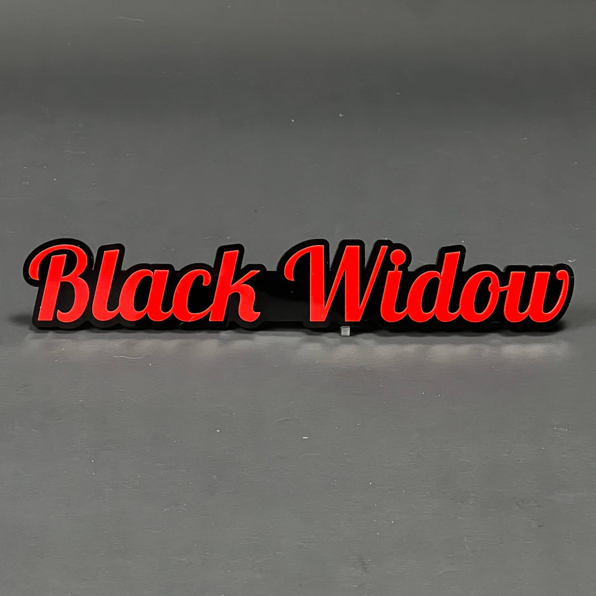 1PC Black Widow 3D Acrylic Badge - Car Truck Emblem Fender Sticker