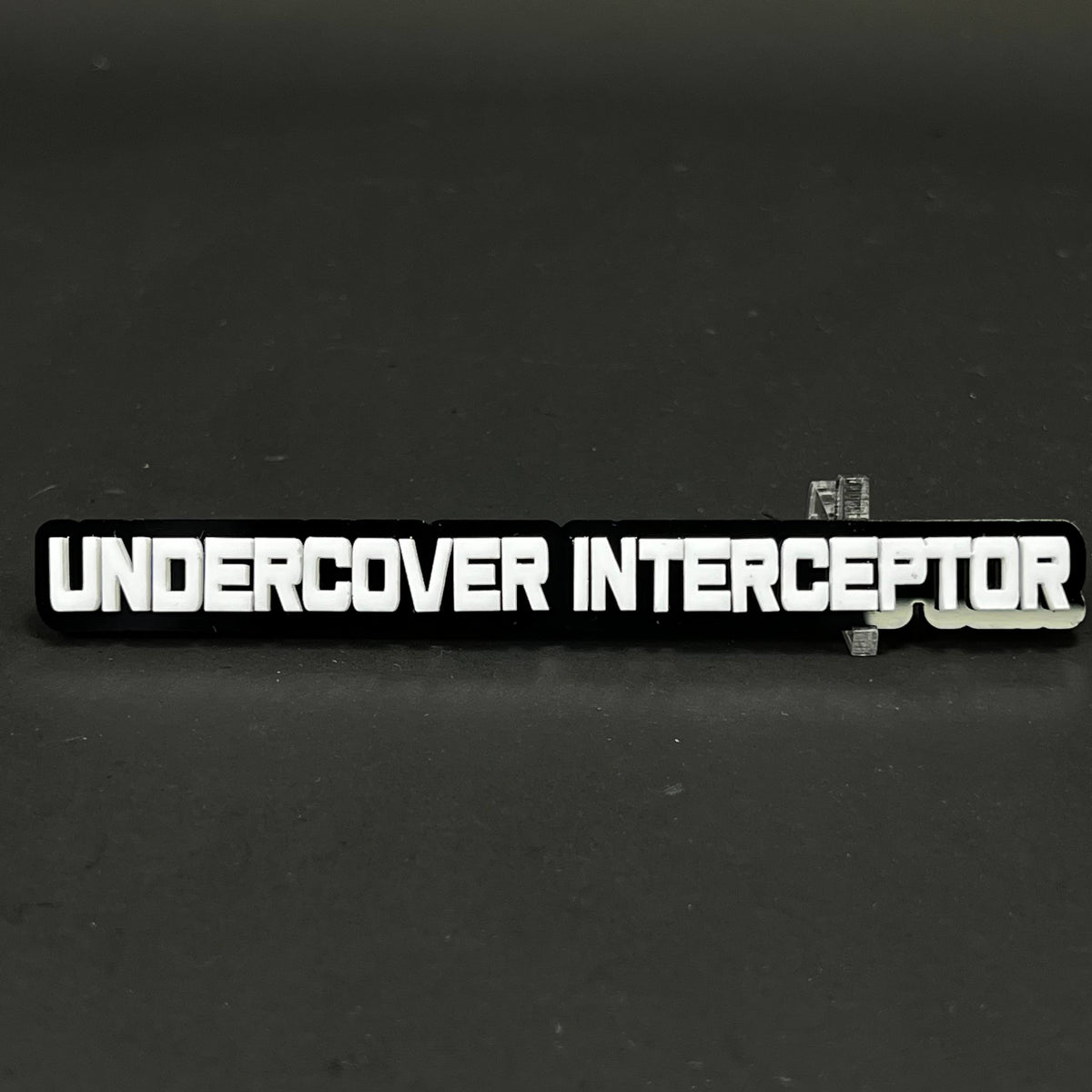 1PC UNDERCOVER INTERCEPTOR 3D Acrylic Badge - Car Truck Emblem Fender Sticker