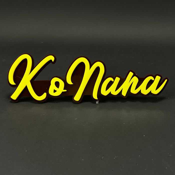 1PC KoNana 3D Acrylic Badge - Car Truck Emblem Fender Tailgate Trunk Sticker
