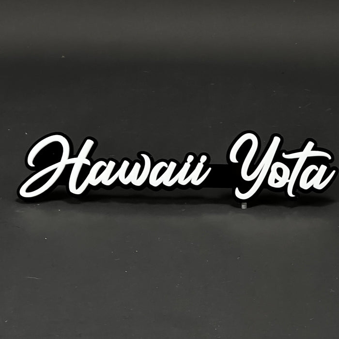 1PC Hawaii Yota 3D Acrylic Badge - Car Truck Emblem Fender Sticker