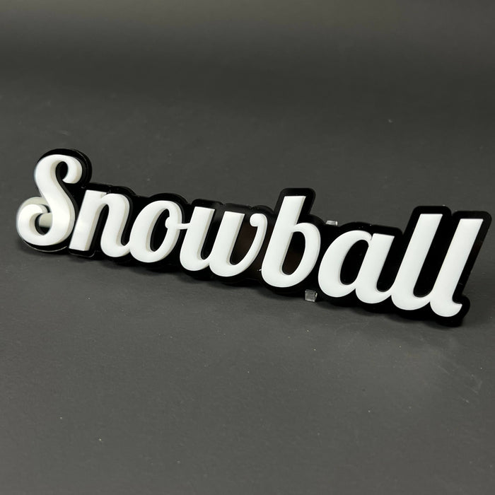 1PC Snowball 3D Acrylic Badge - Car Truck Emblem Fender Tailgate Trunk Sticker