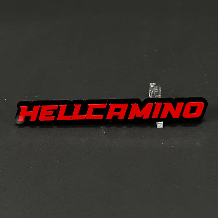 1PC HELLCAMINO 3D Acrylic Badge - Car Truck Emblem Fender Tailgate Trunk Sticker
