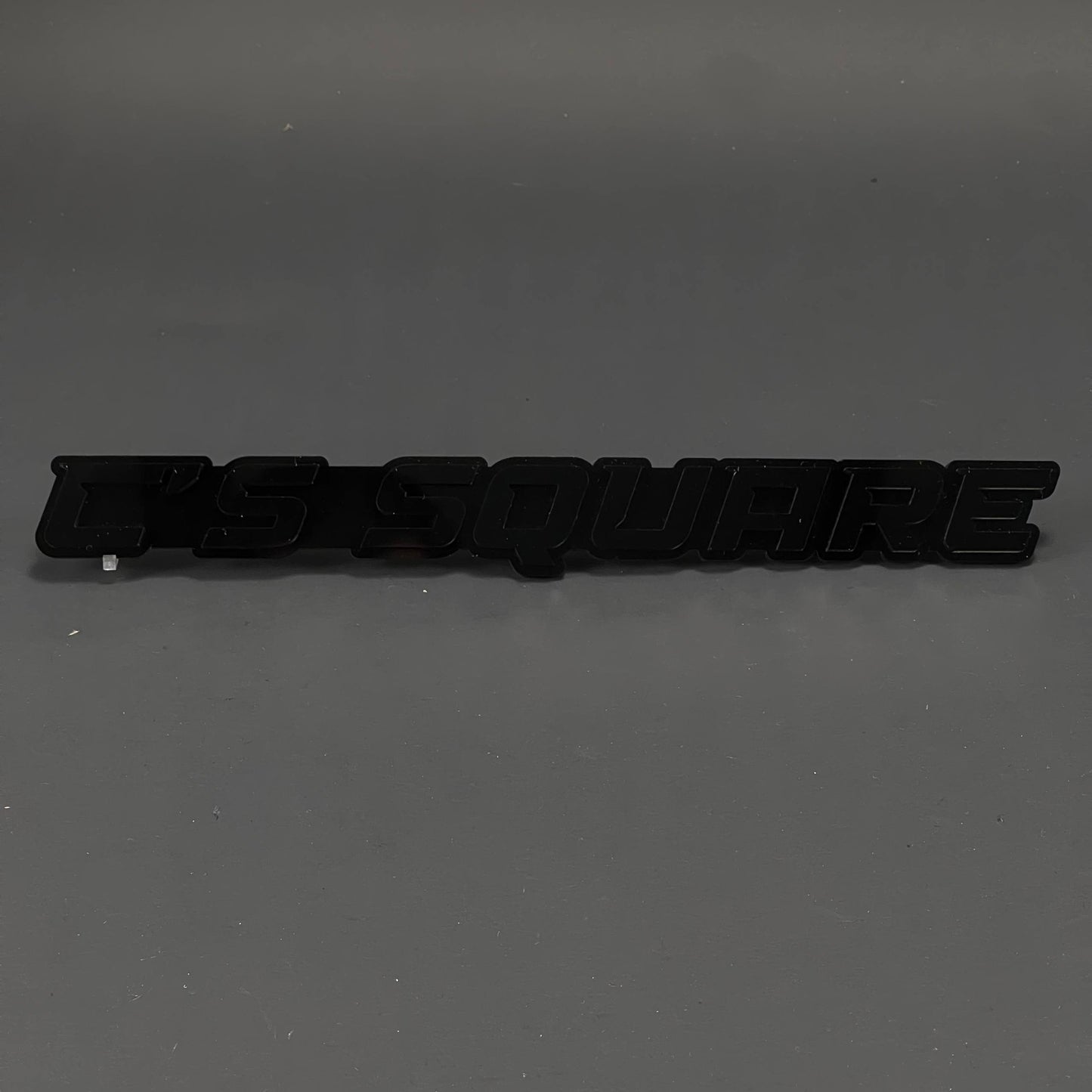 1PC S SQUARE 3D Acrylic Badge - Car Truck Emblem Fender Tailgate Trunk Sticker