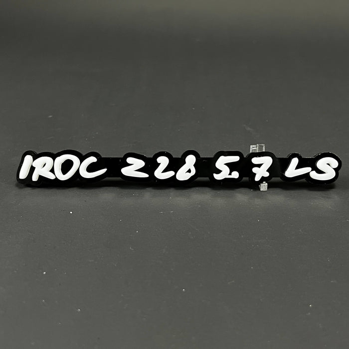 1PC IROC Z28 5.7 LS 3D Acrylic Badge - Car Truck Emblem Fender Sticker